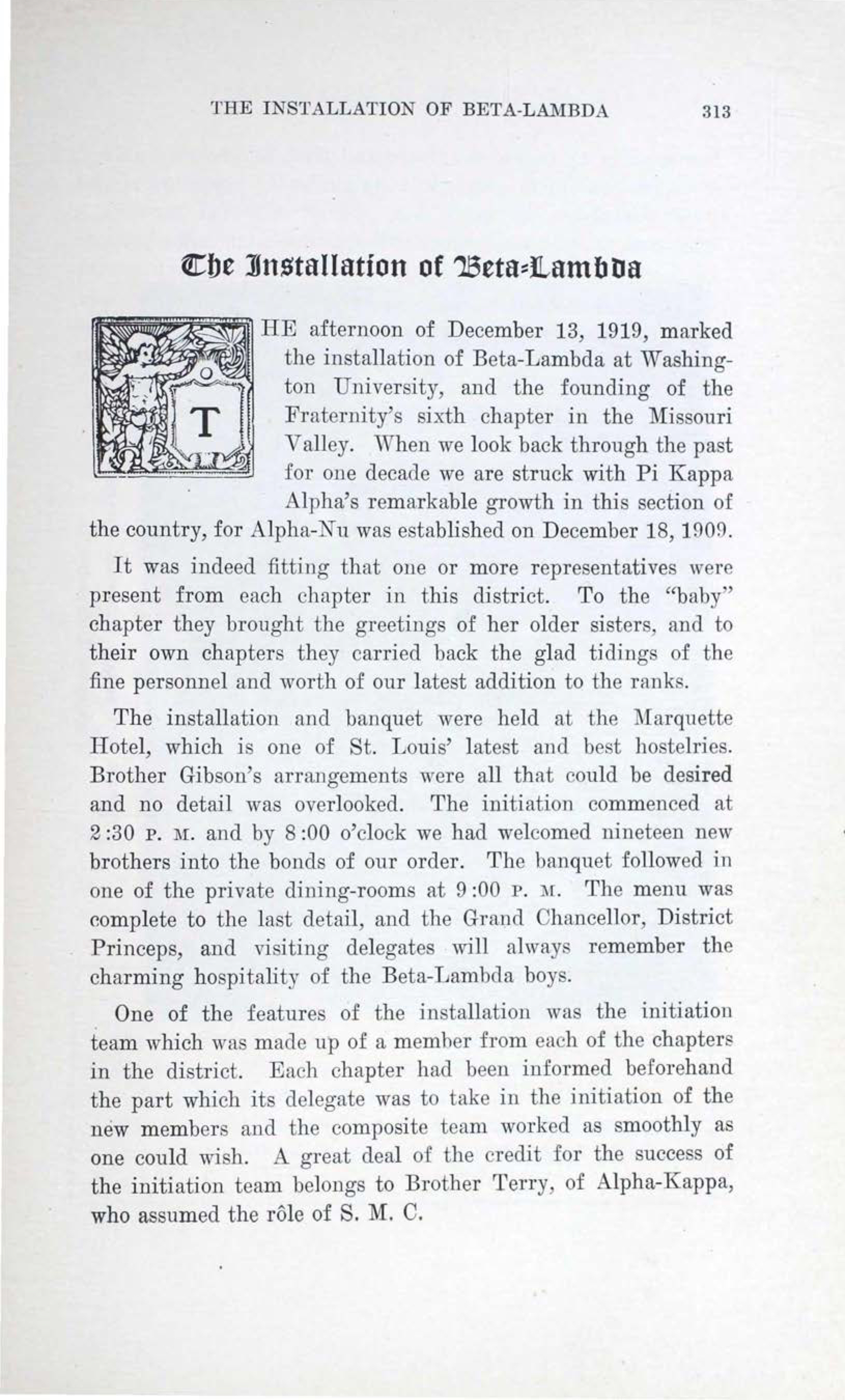 The Installation of Beta-Lambda